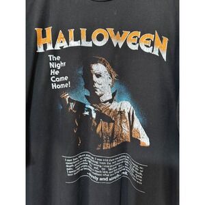 Halloween Michael Myers Shirt 2XL The Night He Came Home Graphic Black Horror
